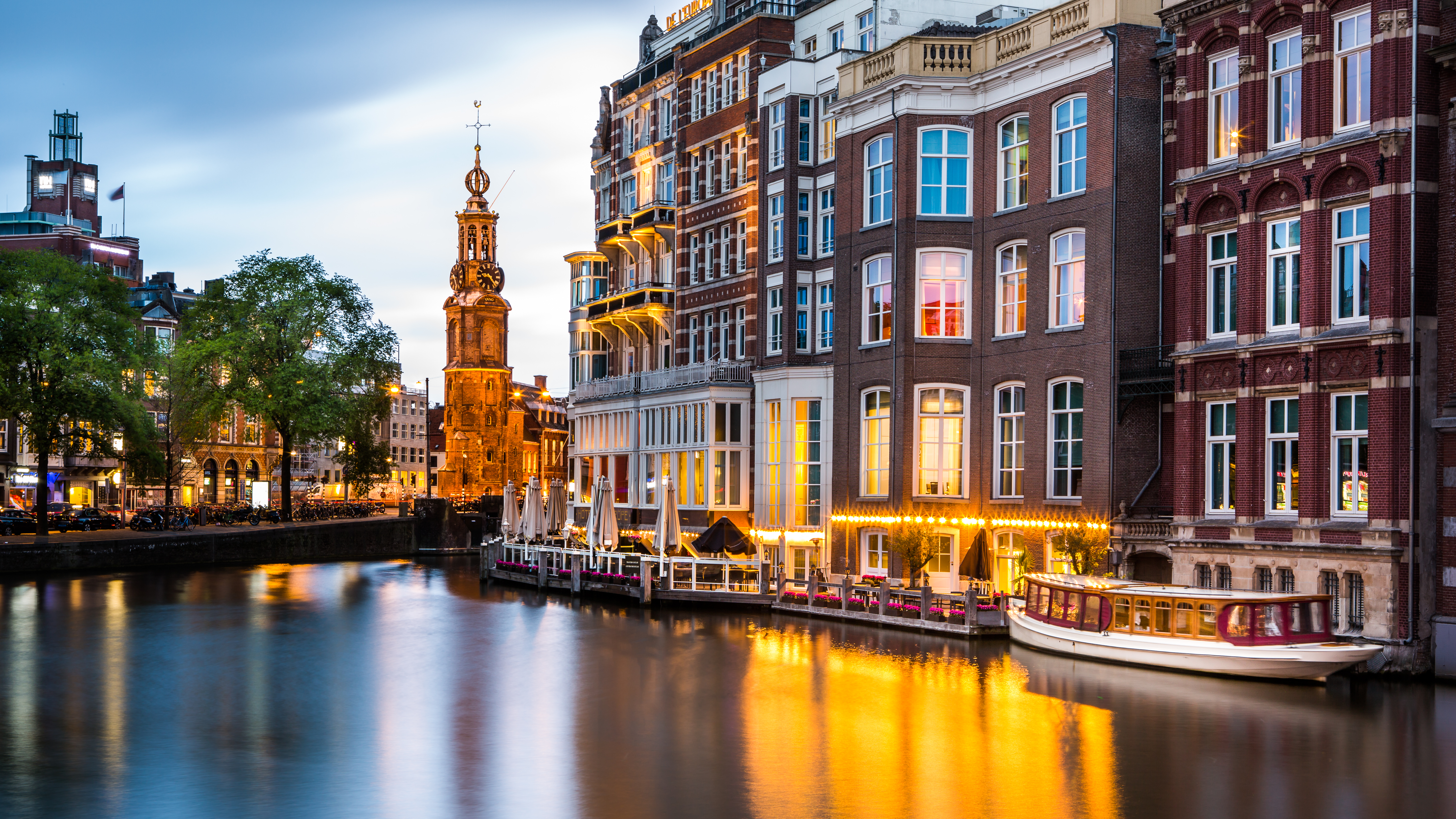 Traditional Amsterdam homes.